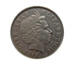 Гибралтар 10 пенсов 1998 г. AA