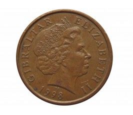 Гибралтар 2 пенса 1998 г. AA