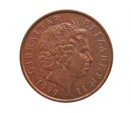 Гибралтар 1 пенни 1999 г. AA