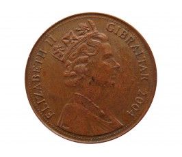 Гибралтар 1 пенни 2004 г. (300 лет захвату Гибралтара)