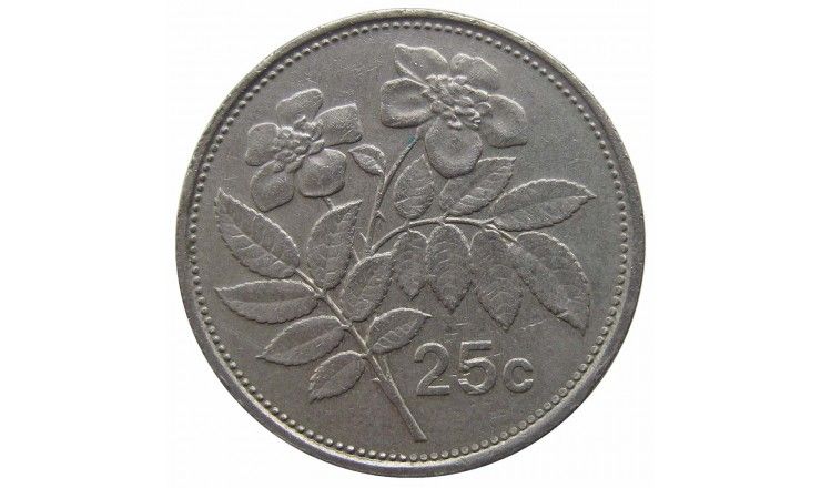 Мальта 25 центов 1993 г. Мальта 25 центов 1993 г.