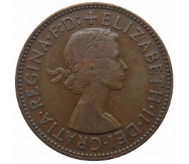 Великобритания 1/2 пенни 1955 г. Великобритания 1/2 пенни 1955 г.