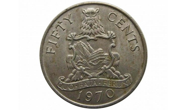 Бермудские о-ва 50 центов 1970 г.