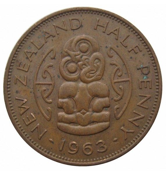 Новая Зеландия 1/2 пенни 1963 г.