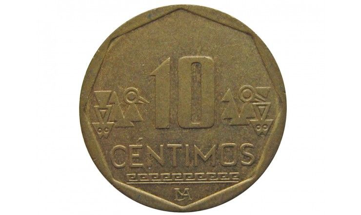 Перу 10 сентимо 2012 г.