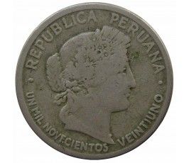 Перу 10 сентаво 1921 г.