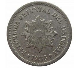 Уругвай 2 сентесимо 1936 г. Уругвай 2 сентесимо 1936 г.