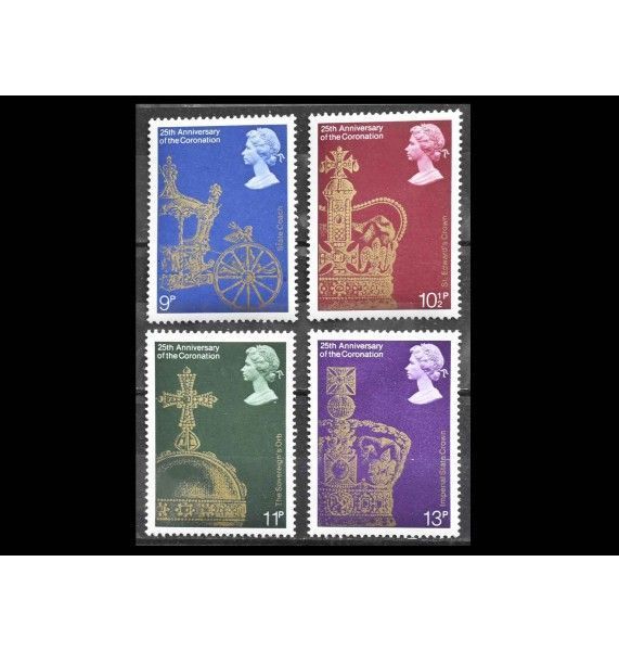 Великобритания 1978 г. "25 лет коронации королевы Елизаветы II"