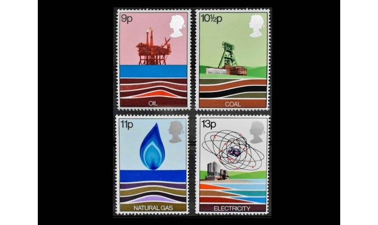 Великобритания 1978 г. "Энергетические ресурсы"