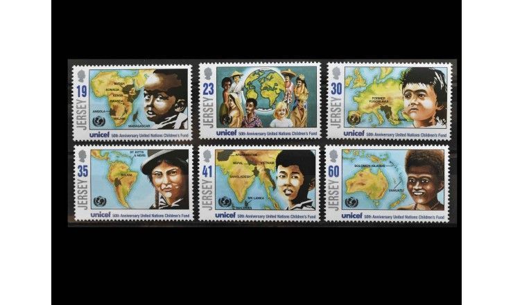 Джерси 1996 г. "50 лет детскому фонду ООН (UNICEF)"