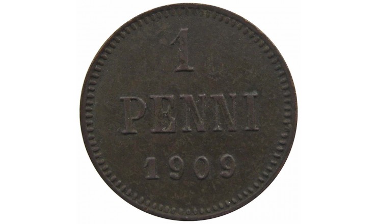 Финляндия 1 пенни 1909 г.