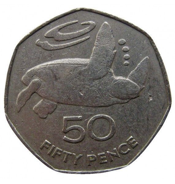 Остров Святой Елены и Вознесения 50 пенсов 1984 г.