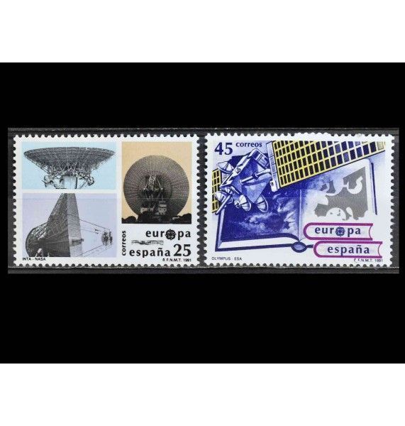 Испания 1991 г. "Европа в космосе"