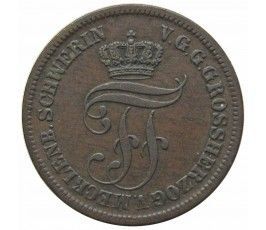 Мекленбург-Шверин 5 пфеннигов 1872 г. B