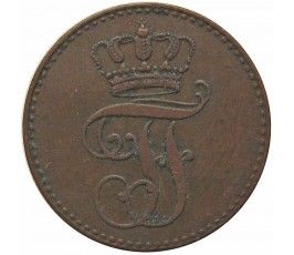 Мекленбург-Шверин 3 пфеннига 1846 г.