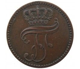 Мекленбург-Шверин 3 пфеннига 1860 г. A