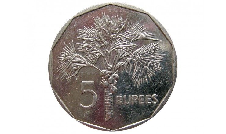 Сейшелы 5 рупий 2010 г.