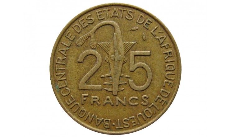 Западно-Африканские штаты 25 франков 1976 г.