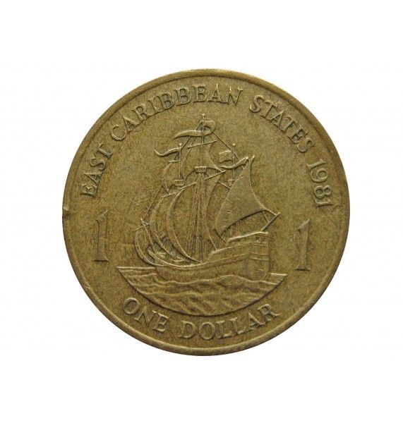 Восточно-Карибские штаты 1 доллар 1981 г.