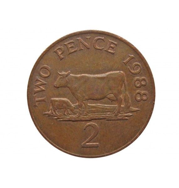 Гернси 2 пенса 1988 г.