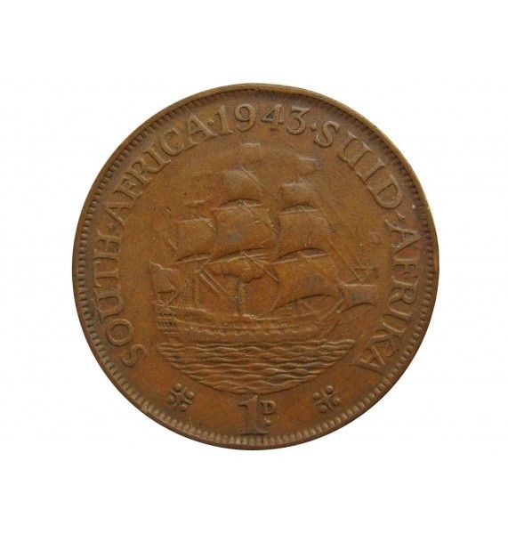 Южная Африка 1 пенни 1943 г.