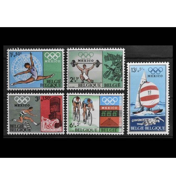 Бельгия 1968 г. "Летние Олимпийские игры, Мехико" Бельгия 1968 г. "Летние Олимпийские игры, Мехико"