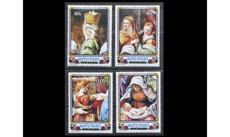 Аитутаки 1992 г. "Рождество: Картины Гвидо Рени"