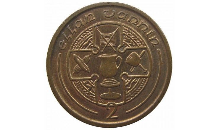 Остров Мэн 2 пенса 1992 г. AA