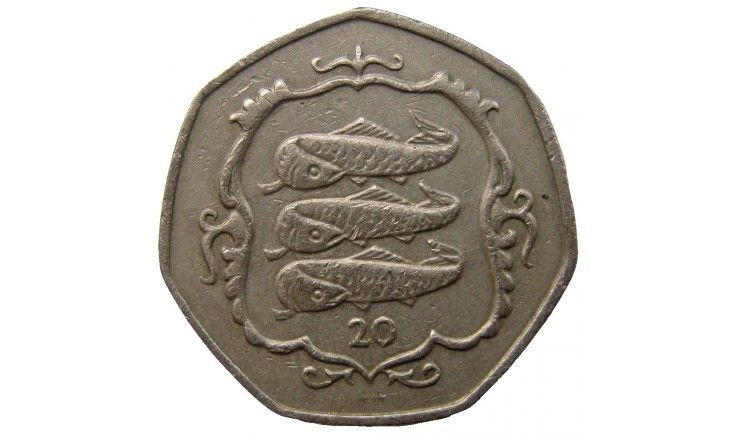Остров Мэн 20 пенсов 1984 г. AA