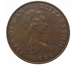 Остров Мэн 2 пенса 1981 г. AB