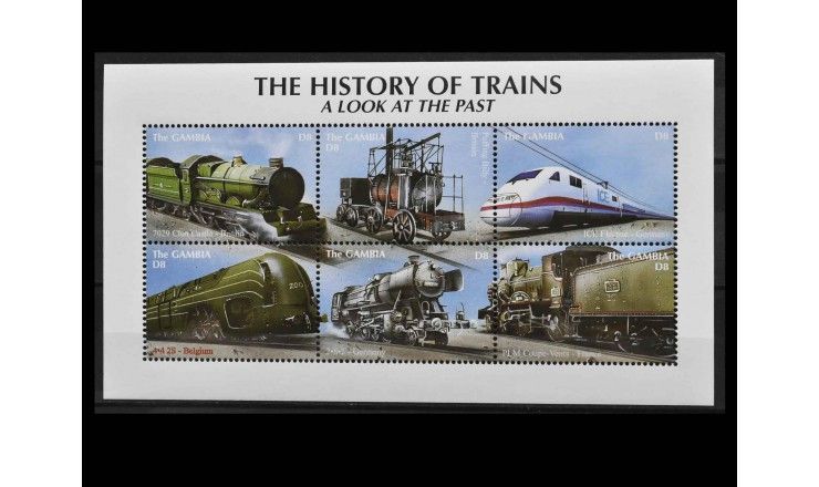 Гамбия 2001 г. "Поезда"