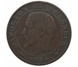 Франция 5 сантимов 1854 г. K