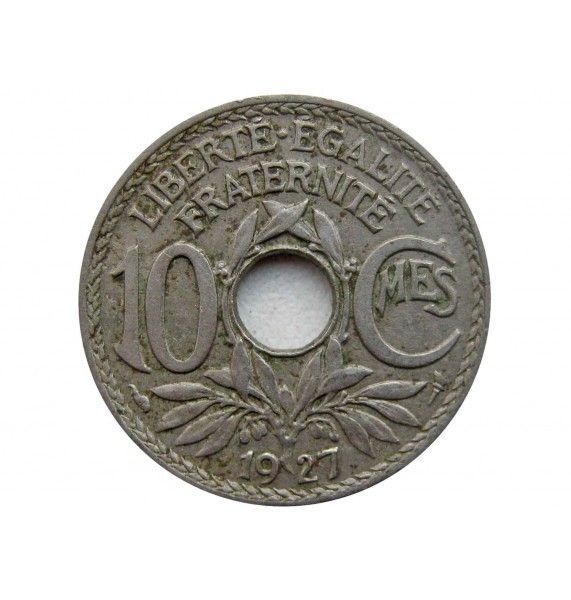 Франция 10 сантимов 1927 г.