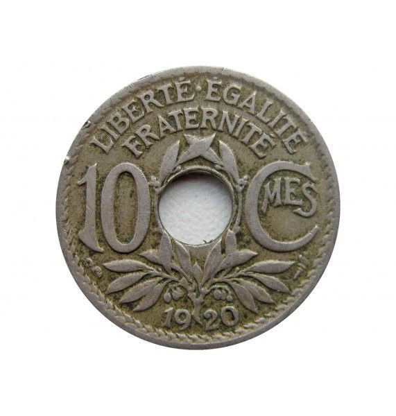 Франция 10 сантимов 1920 г.