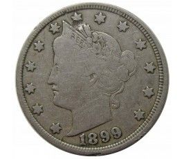 США 5 центов 1899 г.