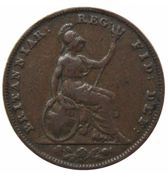 Великобритания 1 фартинг 1839 г.