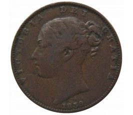 Великобритания 1 фартинг 1839 г.