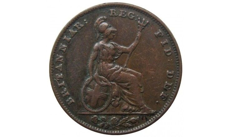 Великобритания 1 фартинг 1839 г.