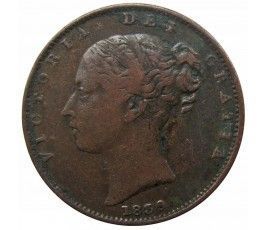 Великобритания 1 фартинг 1839 г.