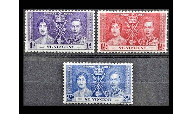 Сент-Винсент и Гренадины 1937 г. "Коронация короля Георга VI и королевы Елизаветы"