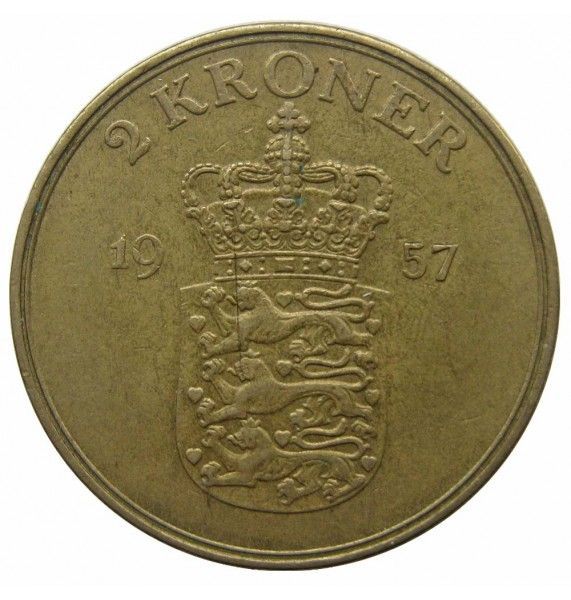 Дания 2 кроны 1957 г.