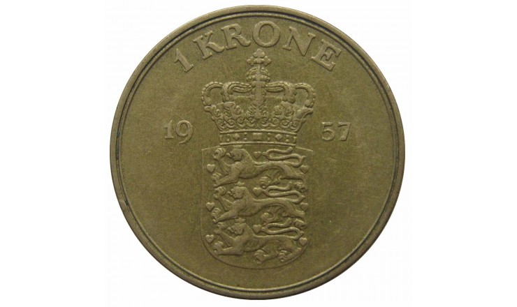 Дания 1 крона 1957 г.