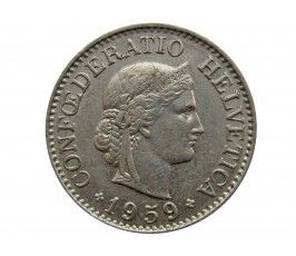 Швейцария 10 раппен 1959 г.