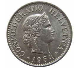 Швейцария 10 раппен 1964 г.