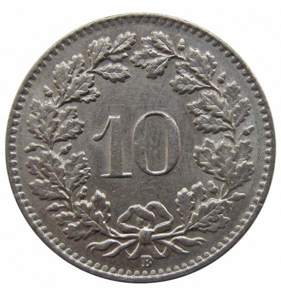 Швейцария 10 раппен 1964 г.