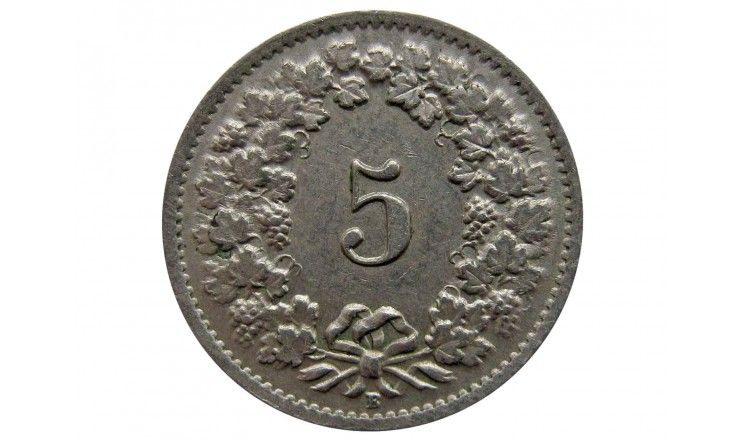 Швейцария 5 раппен 1947 г.