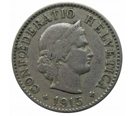 Швейцария 5 раппен 1915 г.