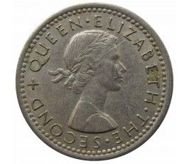 Родезия и Ньясаленд 3 пенса 1964 г. Родезия и Ньясаленд 3 пенса 1964 г.