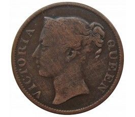 Стрейтс Сетлментс 1/2 цента 1845 г.