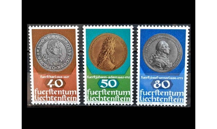 Лихтенштейн 1978 г. "Монеты и медали"